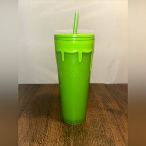 Starbucks Fall Halloween Green Glow in the Dark Slime Venti 24oz Tumbler 2022